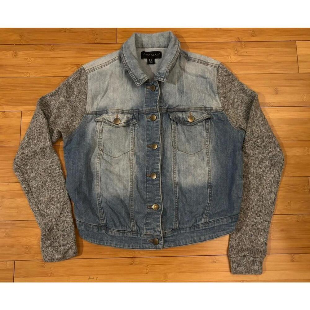 Tinseltown denim Couture jacket Juniors Size Large